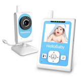 Baby Monitor- HB26 Video Baby Monitor with 2.4 Inch Screen, Night Vision, Temperature Sensor, VOX Mode, One-Way Talk