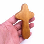 12pcs Wood Cross Caring Holy Land Christ Religious Church Catholic Orthodox Pocket Priest