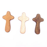 12pcs Wood Cross Caring Holy Land Christ Religious Church Catholic Orthodox Pocket Priest