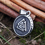 New  Stainless Steel Fashionable Necklace Pendant Viking Compass Odin Norse Men's Necklace Pendant Trend Jewelry Gift