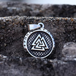 New  Stainless Steel Fashionable Necklace Pendant Viking Compass Odin Norse Men's Necklace Pendant Trend Jewelry Gift
