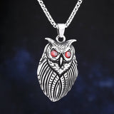 Stainless Steel Ol Pendant With Red Eye Zircon Necklace  Fashion Jewelry Chain Accessories For Teens