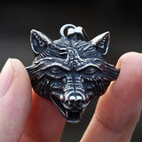 Punk Tiger Head With Birds Pendant Necklace Vking Vintage Aninal Jewelry  Party Gift