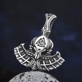 New Punk  Stainless Steel Good Polished Viking Warrior Valknut Rune Pendant Necklace  Fashion Party Gift