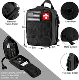 Survival Kit and First Aid Kit, 142Pcs Professional Survival Gear and Equipment with Molle Pouch, for Men Dad Husband Who Likes Camping Outdoor Adventure…
