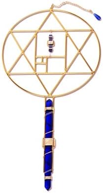 Crystal Wand Healing Tool - Phi Ratio Dharma Etheric Weaver Pendants with Magnets & Gold-Fill Wire