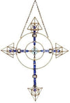 Crystal Healing Tool - Planetary Christ Cross Deva - Gold