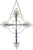Crystal Healing Tool - Planetary Christ Cross Deva - Gold