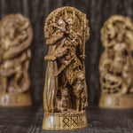 Odin Wood Statue – Hand-Carved Norse God Sculpture