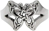 Sterling Silver Butterfly Pentacle Toe Ring