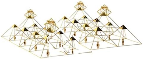 Meditation Pyramid Grid - 20 x 51-Degree Pyramids with Crystals - Large