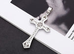 S925 Sterling Silver Pendants for Women Men New Fahion Super Flash Zirconium Diamond Large Cross Jewelry