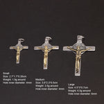 925 Silver Cross Man and Women Jesus Catholic Crucifixes Pendant 3 Sizes