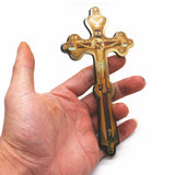 Orthodox Cross Wood Hand Jesus Gift Christ Church Christmas Cathilic Religious Prayer Wall Cross