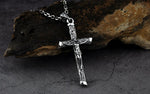 Pure 925 Sterling Silver Christian Necklace Pendant for Men Fashion Jewelry Crucifix Jesus Cross pendant No Chain Jewelry Gift