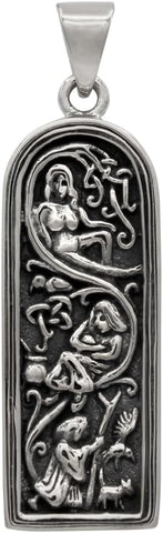Sterling Silver Maiden Mother Crone Pendant
