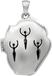 Sterling Silver Goddess Cerridwen Aromatherapy Locket