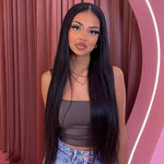 Straight Pre Bleached Pre Plucked Pre Cut 6*4 Wear Go Glueless HD Lace Closure Wig Bgmgirl