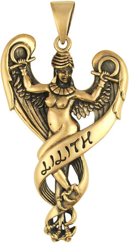 Bronze Goddess Lilith Pendant