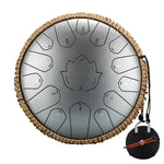 Hluru Glucophone Steel Tongue Drum 13 Inch 15 Notes C Ethereal 12 Inch 13 Notes Drum Handpan Percussion Musical Instrument