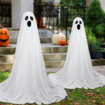 85CM Halloween Decor Light Strings Battery Front Porch Ghost Decorations Scary White Ghosts Stand Courtyard Halloween