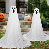 85CM Halloween Decor Light Strings Battery Front Porch Ghost Decorations Scary White Ghosts Stand Courtyard Halloween