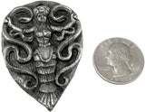 Large Pewter Ariadne Goddess of the Labyrinth Charm Pendant