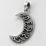 Sterling Silver Artemis Moon Goddess Pendant