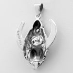 Sterling Silver Seated Moon Goddess Pendant
