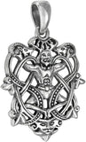 Sterling Silver Celtic God Cernunnos Knot Pendant