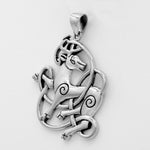 Sterling Silver Celtic Knot Stag Pendant