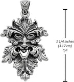 Sterling Silver Laughing Leafman Pendant