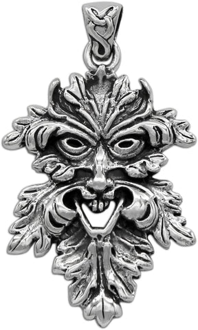 Sterling Silver Laughing Leafman Pendant