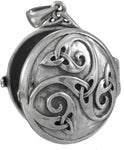 Sterling Silver Celtic Knotwork Swirl Locket