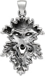 Sterling Silver Laughing Leafman Pendant