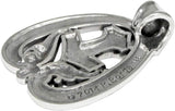 Sterling Silver Thor's Mjolnir Dragon Hammer Rune Pendant