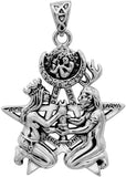 Sterling Silver Great Rite Pentacle Pentagram Pendant