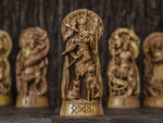 Odin Wood Statue – Hand-Carved Norse God Sculpture