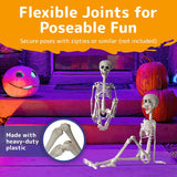 30 Inch Halloween Giant Skeleton - Full Body Halloween Skeleton with Movable Joints for Best Halloween Decoration