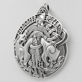 Sterling Silver Norse God Tyr Pendant