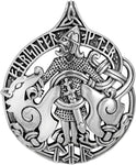 Sterling Silver Norse God Tyr Pendant