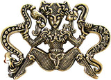 Bronze Ormhaxan Celtic Snake Witch Goddess Pendant
