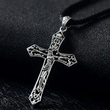 Thai silver Men Women Pendant Real Pure 925 Sterling silver Jewelry Vintage Christian Cross Jesus Necklace Pendant 2020 New