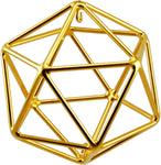Crystal Healing Tool - Planetary Metatron Solar Form - Gold