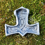 Large Pewter Mammen Style Thor's Hammer Pendant