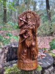 Odin Wood Statue – Hand-Carved Norse God Sculpture