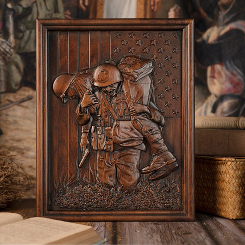 American Vietnam War Veterans Wood Sculpture Wall Decor Wooden Sculpture Wall Hanging Art Work Veterans Gift Free Shipping