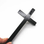 Christian Wall Cross Orthodox Church Utensils Black Wood Jesus Christ Religious Home Decoration