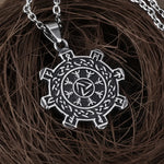 Retro Viking Men's Nordic Viking Pattern Knot  Stainless Steel Pendant Necklace  New Charm Jewelry Gift