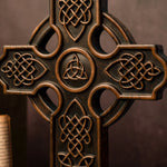 European Retro Celtic Cross Wall Hanging, Wood Carving Crafts, Christian Church, Home Decoration, Gift